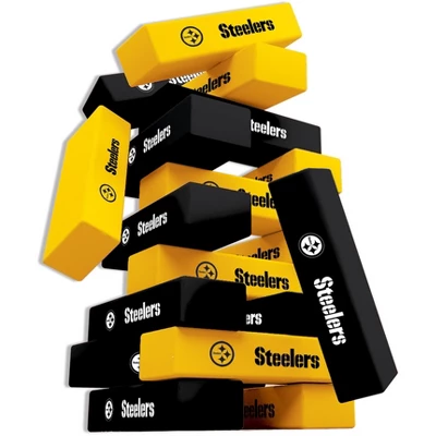 MasterPieces Real Wood Block Tumble Towers - NFL Pittsburgh Steelers 2 MasterPieces Real Wood Block Tumble Towers - NFL Pittsburgh Steelers - Image 2