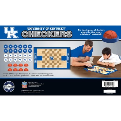 MasterPieces Officially Licensed NCAA Kentucky Wildcats Checkers Board Game For Families And Kids Ages 6 And Up 3 MasterPieces Officially Licensed NCAA Kentucky Wildcats Checkers Board Game For Families And Kids Ages 6 And Up - Image 3