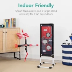 Best Choice Products Kids Bow & Arrow Set, Children's Play Archery Toy W/ Target Stand, 12 Arrows, Quiver