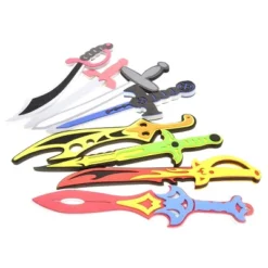 Insten 8 Pack Foam Swords Playset, Pretend Toy Weapons For Kids