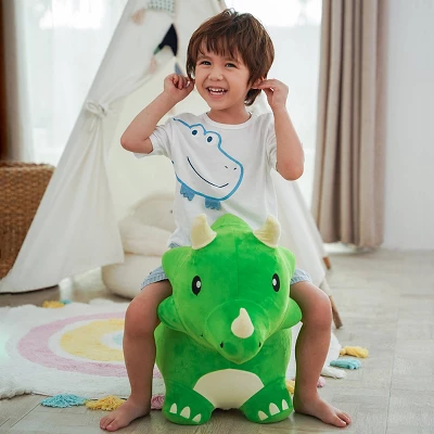 IPlay, ILearn Bouncy Triceratops Bouncy Pals Hopping Animal 3 IPlay, ILearn Bouncy Triceratops Bouncy Pals Hopping Animal - Image 3