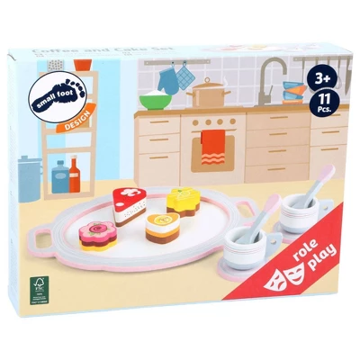 Small Foot Wooden Toys Coffee And Cake Playset - 11pc 3 Small Foot Wooden Toys Coffee And Cake Playset - 11pc - Image 3