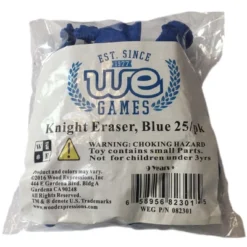 WE Games Chess Blue Knight Erasers (Pack Of 25) -LITTLE TIKES Shop GUEST 1710c724 230f 441a 8c90 f0721962579c