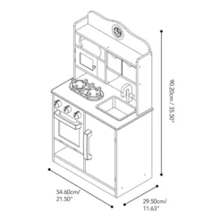Teamson Kids Wooden Play Kitchen Toy Boys & Girls & 5 Accessories TD-11708AR -LITTLE TIKES Shop GUEST 180b9ebf 49c6 4660 bc02 5ad9297058b2