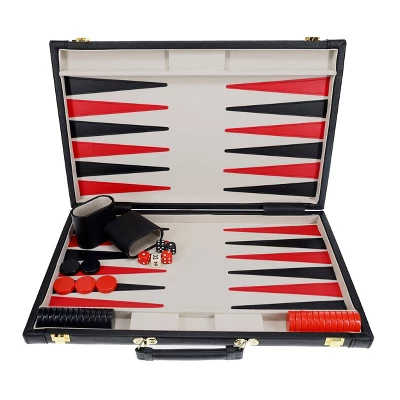 WE Games Tournament Backgammon Set - Leatherette 3 WE Games Tournament Backgammon Set - Leatherette - Image 3