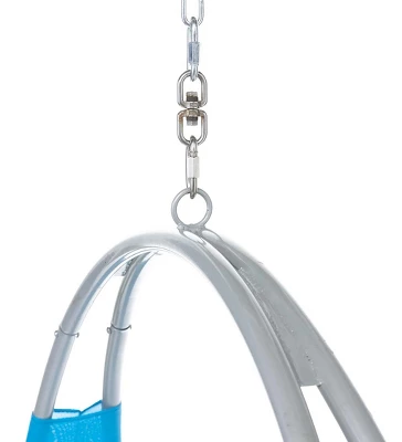 HearthSong 40-Inch Steel-Frame Aerial Hoop Spinning Round Swing With Suspended Fabric Seat 11 HearthSong 40-Inch Steel-Frame Aerial Hoop Spinning Round Swing With Suspended Fabric Seat - Image 11