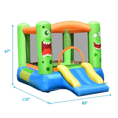 Costway Inflatable Bounce House Jumper Castle Kids Playhouse With 550W Blower 2 Costway Inflatable Bounce House Jumper Castle Kids Playhouse With 550W Blower - Image 2