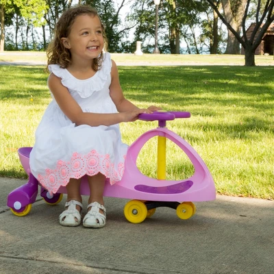 Toy Time Kids' Ride-On Wiggle Car - Pink And Purple 4 Toy Time Kids' Ride-On Wiggle Car - Pink And Purple - Image 4