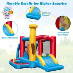 Costway Baseball Themed Jumping House Kids Bouncy Castle W/ 50 Ocean Balls & 735W Blower -LITTLE TIKES Shop GUEST 18f7a4d0 05de 45fe b435 6600bb4b3521