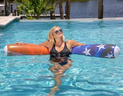 PoolCandy Inflatable Giant Stars & Stripes Outdoor Pool Noodle Ultra Durable Sun Tan Fun Great For Pools, Lakes And More 1 PoolCandy Inflatable Giant Stars & Stripes Outdoor Pool Noodle Ultra Durable Sun Tan Fun Great For Pools, Lakes And More