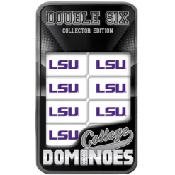 MasterPieces Officially Licensed NCAA LSU Tigers 28 Piece Dominoes Game For Adults