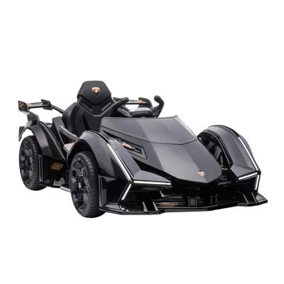 Aosom Kids Ride On Sports Car, 12V Battery Powered Electric Toy, W/ Parent Remote Control, Bluetooth, Horn, Music & LED Headlights Taillights, For 3-6 Years Old, Black 6 Aosom Kids Ride On Sports Car, 12V Battery Powered Electric Toy, W/ Parent Remote Control, Bluetooth, Horn, Music & LED Headlights Taillights, For 3-6 Years Old, Black - Image 6