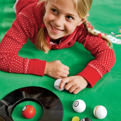 HearthSong - Golf Pool Indoor Family Game-Includes Two Golf Clubs, 16 Balls, Green Mat, And Rails For Kids 8 HearthSong - Golf Pool Indoor Family Game-Includes Two Golf Clubs, 16 Balls, Green Mat, And Rails For Kids - Image 8