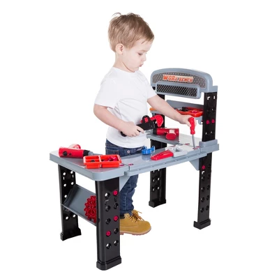 Toy Time Kids Pretend 75-Piece Woodworking Set And Mechanic Workshop With Battery-Powered Drill And Accessories 3 Toy Time Kids Pretend 75-Piece Woodworking Set And Mechanic Workshop With Battery-Powered Drill And Accessories - Image 3