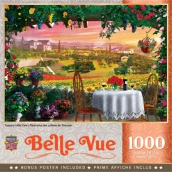 MasterPieces 1000 Piece Jigsaw Puzzle - Tuscany Hills Views - 19.25"x26.75"