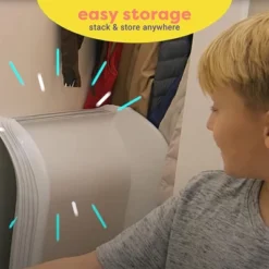 Stairslide Original Stair Mounted Kids Indoor Home Staircase Slide Playset With Self Anchoring Non-Slip Grips For 9 To 12 Stairs, White (8 Pack) -LITTLE TIKES Shop GUEST 1e6cb794 956b 433f bd98 a2cf7f13bdaa