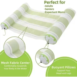 SLOOSH 2 Sets Inflatable Hammock Swimming Pool Float