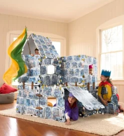 HearthSong 16-Panel Castle Fantasy Forts Kit Indoor Building Kit For Kids