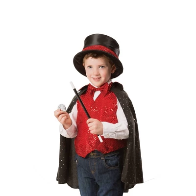 Melissa & Doug Magician Role Play Costume Set - Includes Hat, Cape, Wand, Magic Tricks 7 Melissa & Doug Magician Role Play Costume Set - Includes Hat, Cape, Wand, Magic Tricks - Image 7