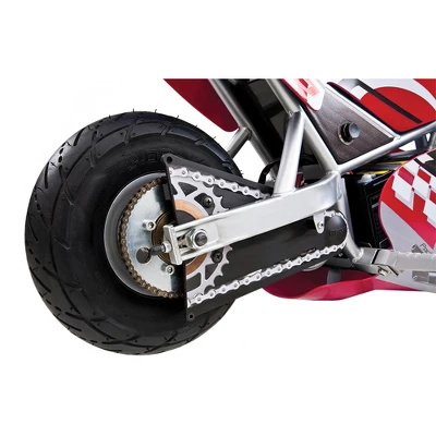 Razor 24 Volt Mini Electric Single Speed Racing Motorcycle Pocket Rocket With 10-Inch Pneumatic Tires, Speeds Up To 15 MPH, Ages 13 And Up, Red 3 Razor 24 Volt Mini Electric Single Speed Racing Motorcycle Pocket Rocket With 10-Inch Pneumatic Tires, Speeds Up To 15 MPH, Ages 13 And Up, Red - Image 3