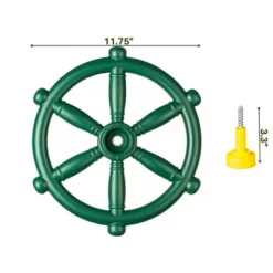 Green And Yellow Outdoor Playground Captain Pirate Ship Wheel, Plastic Playground Swing Set Accessories Steering Wheel -LITTLE TIKES Shop GUEST 211b9528 616f 4666 a938 627129d74614