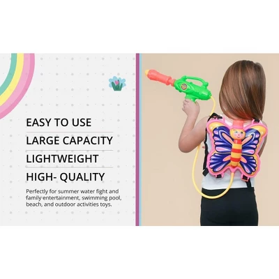 Toyrifik Water Blaster Backpack - Butterfly 5 Toyrifik Water Blaster Backpack - Butterfly - Image 5