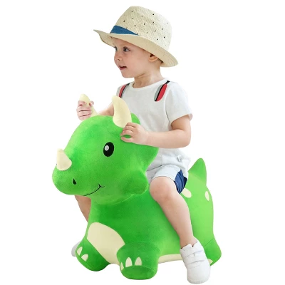 IPlay, ILearn Bouncy Triceratops Bouncy Pals Hopping Animal 2 IPlay, ILearn Bouncy Triceratops Bouncy Pals Hopping Animal - Image 2
