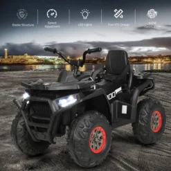 Costway 12V Kids Electric 4-Wheeler ATV Quad 2 Speeds Ride On Car W/MP3&LED Lights -LITTLE TIKES Shop GUEST 2307fe2e ad13 4b98 b29c 7bf15738d74a