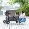 Jeep Wrangler Stroller Wagon With Included Car Seat Adapter By Delta Children - Gray