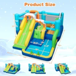 Costway 7-in-1 Kids Inflatable Bounce Castle Multi-Play Jumping House -LITTLE TIKES Shop GUEST 2413d38e 4e18 4c74 9375 f8a7abb826f1