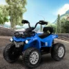 Costway 12V Kids Ride On ATV Electric 4-Wheeler Quad 2 Speeds With Mp3 & Headlights