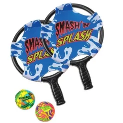Swim Central 14.75" Smash 'N' Splash Paddle Ball Swimming Pool Game - Blue/White