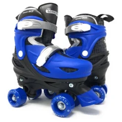 Chicago Skates Deluxe Kids' Quad Roller Skate Combo Set - Black/Blue 17 Chicago Skates Deluxe Kids' Quad Roller Skate Combo Set - Black/Blue -LITTLE TIKES Shop GUEST 274ac894 3962 4ac1 91c1 7c948fc397a6