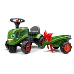 Falk Fendt Ride-on & Push-along Tractor W/ Trailer
