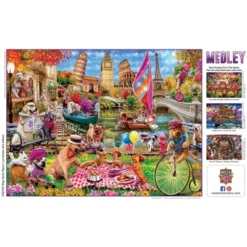 MasterPieces 300 Piece EZ Grip Jigsaw Puzzle - Dog Gone Days - 18"x24" -LITTLE TIKES Shop GUEST 27999003 3899 4906 a425 207fd1fc11fa