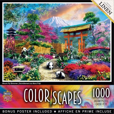 MasterPieces 1000 Piece Jigsaw Puzzle - Mount Fuji Shimmer - 19.25"x26.75" 1 MasterPieces 1000 Piece Jigsaw Puzzle - Mount Fuji Shimmer - 19.25"x26.75"