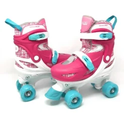 Chicago Skates Deluxe Kids' Quad Roller Skate Combo Set - Pink/White -LITTLE TIKES Shop GUEST 27e5e7c8 4186 4d87 8d7a 0d6fdd53925e
