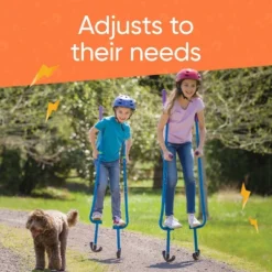 HearthSong Adjustable Ergonomic Amazing Feats Kids Stilts With Treaded Foot Rests, Arced Feet, And Foam Handles, Blue -LITTLE TIKES Shop GUEST 2859843c db67 43f5 aaf7 e32fec9a8c6c