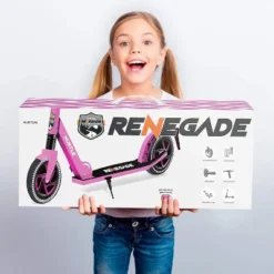 Hurtle Renegade HURTSPK.5 Lightweight Foldable Teen And Adult Adjustable Ride On 2 Wheel Transportation Commuter Kick Scooter, Pink -LITTLE TIKES Shop GUEST 287acffe 3440 444c 9616 7f35b534a938