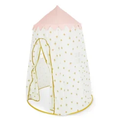 Wonder&Wise 1011205615 Indoor Childrens Kids Toddler Foldable Canvas Pop Up Play Tent House Toy For Ages 3 And Up, Starburst