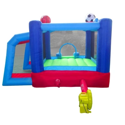 Pogo Bounce House Backyard Kids Sports Arena Inflatable Bounce House With Soccer Goal 5 Pogo Bounce House Backyard Kids Sports Arena Inflatable Bounce House With Soccer Goal - Image 5