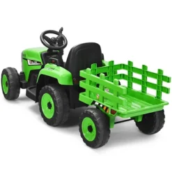 Costway 12V Kids Ride On Tractor With Trailer Ground Loader W/ RC & Lights RedPinkGreen -LITTLE TIKES Shop GUEST 29416215 2b60 4dae 8675 3b33f158310c