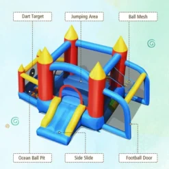 Costway Inflatable Bounce House Slide Jumping Castle Soccer Goal Ball Pit Without Blower -LITTLE TIKES Shop GUEST 2a748eb0 ad5e 4f0d bae7 085157e481b4