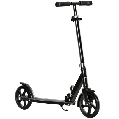 Soozier Folding Kick Scooter For 12 Years And Up For Adults And Teens, Push Scooter With 3-Level Height Adjustable Handlebar, Black 3 Soozier Folding Kick Scooter For 12 Years And Up For Adults And Teens, Push Scooter With 3-Level Height Adjustable Handlebar, Black - Image 3