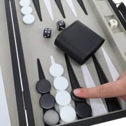 WE Games Backgammon Set, Black Leatherette Case, 14.75 X 9.75 In. Closed; 19.25 X 14.75 In. Open, Family Board Games, Board Games For Adults And -LITTLE TIKES Shop GUEST 2b09c27e 8669 4a85 b79c f1a7d33107a0