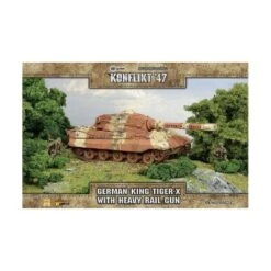 German King Tiger-X With Heavy Rail Gun Miniatures Box Set