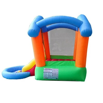 Pogo Bounce House Backyard Kids Rainbow Playhouse Inflatable Bounce House With Slide 6 Pogo Bounce House Backyard Kids Rainbow Playhouse Inflatable Bounce House With Slide - Image 6