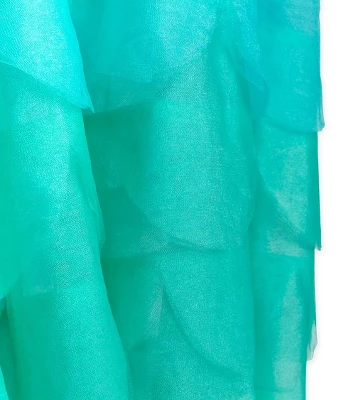 HearthSong Mermaid Blue Scalloped Gauze Canopy With LED Lights And Decorative Applique And Cute Shells And Starfish 13 HearthSong Mermaid Blue Scalloped Gauze Canopy With LED Lights And Decorative Applique And Cute Shells And Starfish - Image 13