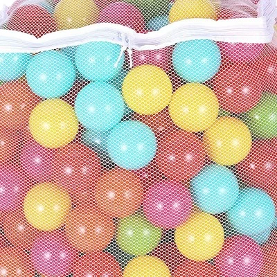 BalanceFrom Fitness 2.3 In 400 Crush Proof Play Pit Balls With Reusable Mesh Storage Bag For Playpens, Bounce Houses, And Kiddie Pools, Multicolor 2 BalanceFrom Fitness 2.3 In 400 Crush Proof Play Pit Balls With Reusable Mesh Storage Bag For Playpens, Bounce Houses, And Kiddie Pools, Multicolor - Image 2