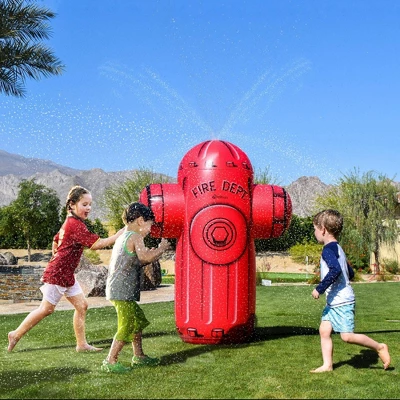 GoSports Giant Inflatable Fire Hydrant Party Sprinkler 3 GoSports Giant Inflatable Fire Hydrant Party Sprinkler - Image 3